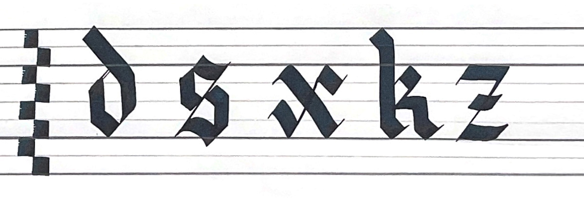 d s x k z