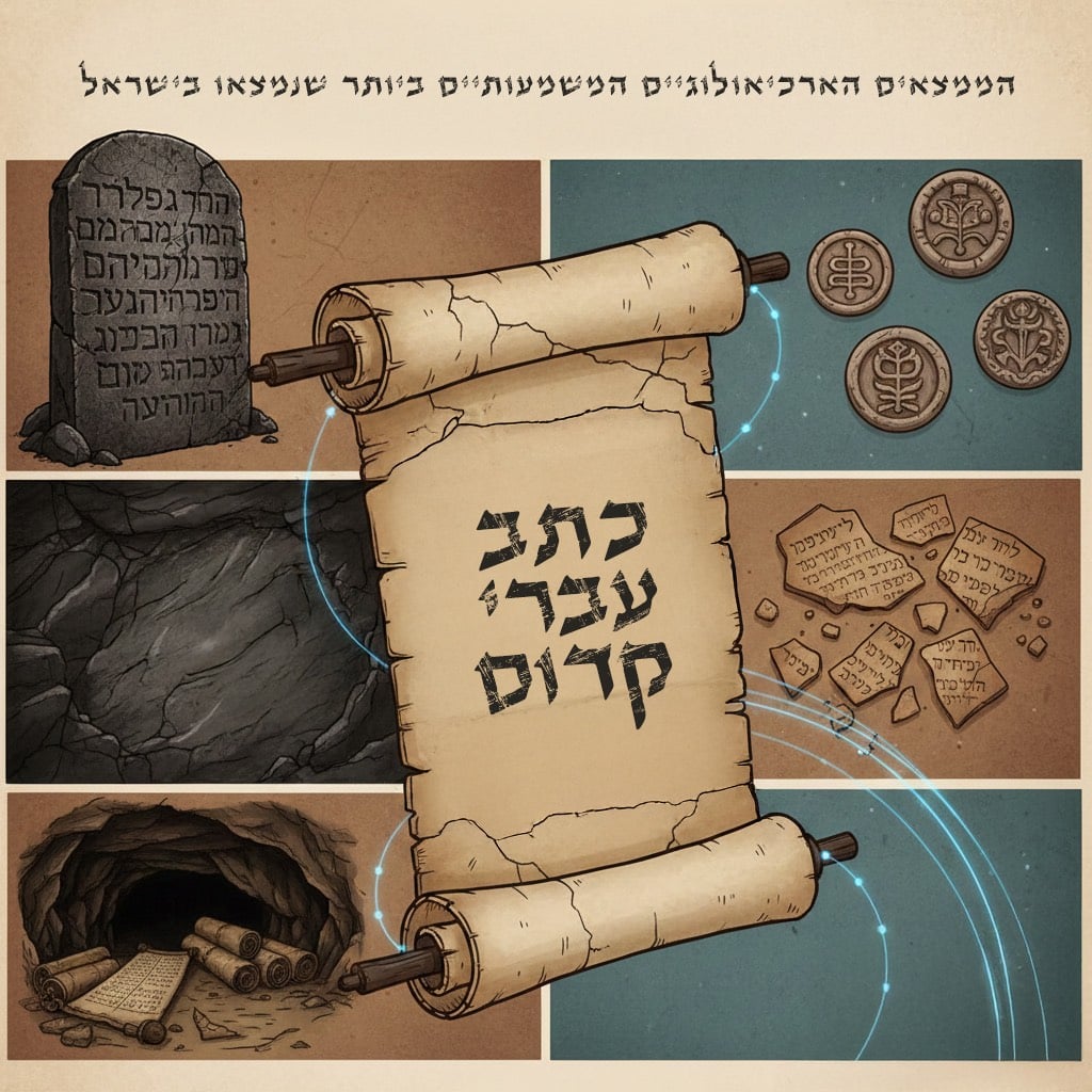 כתב עברי קדום – הממצאים הארכיאולוגיים המשמעותיים ביותר שנמצאו בישראל